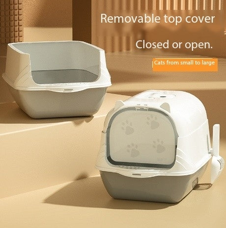 Oversized Anti-Splatter Cat Litter Box