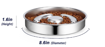 Stainless Steel Slow Feeder Bowl