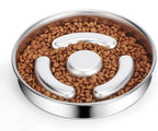 Stainless Steel Slow Feeder Bowl