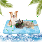3-Layer Pet Cooling Mat for Dogs & Cats - Ice Silk Summer Cooling Pad (M/L/XL Sizes)