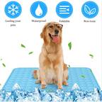 3-Layer Pet Cooling Mat for Dogs & Cats - Ice Silk Summer Cooling Pad (M/L/XL Sizes)