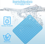 3-Layer Pet Cooling Mat for Dogs & Cats - Ice Silk Summer Cooling Pad (M/L/XL Sizes)