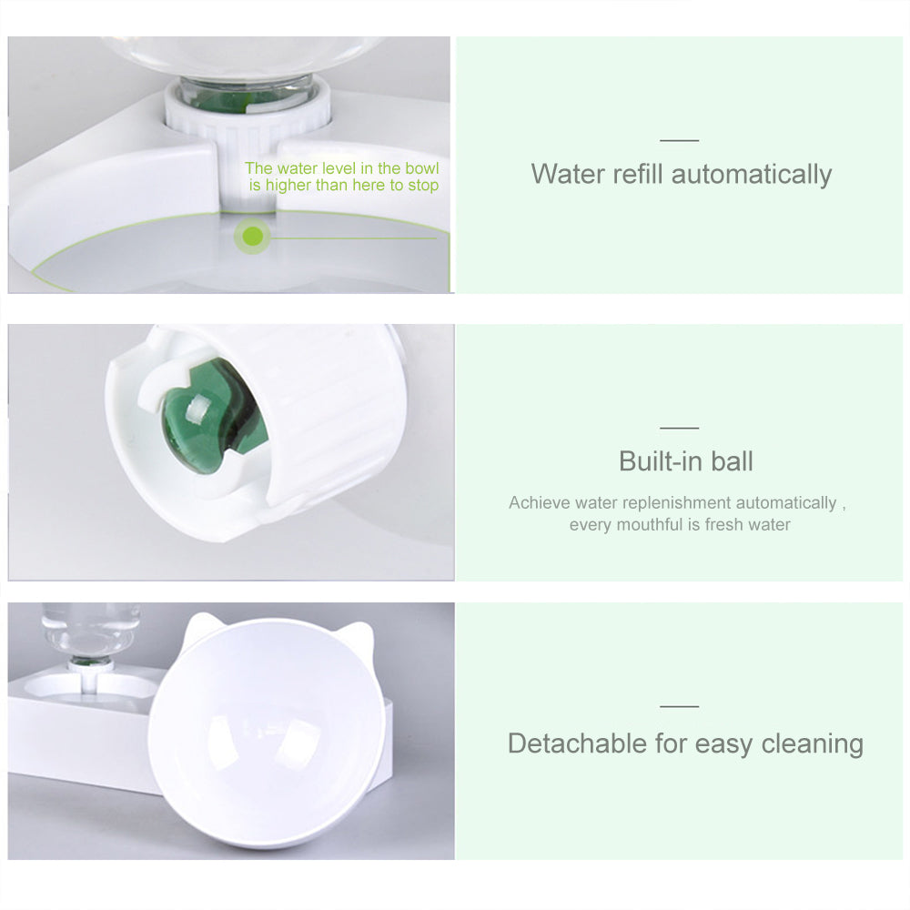 ErgoFeeder 15° Raised Pet Food & Water Station