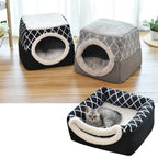 Pet Dog and Cat Bed Villa - Dual Use Space Capsule