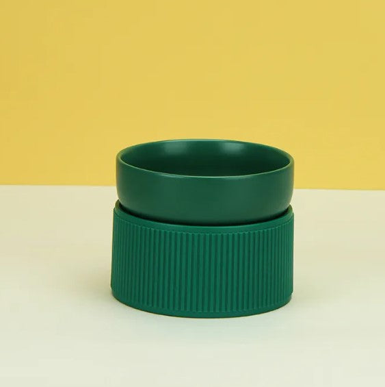Tip-Proof Ceramic Cat Bowl