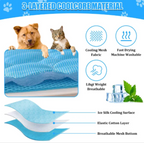 3-Layer Pet Cooling Mat for Dogs & Cats - Ice Silk Summer Cooling Pad (M/L/XL Sizes)