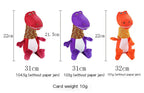 The Dino Squeaky Plush Dog Toy