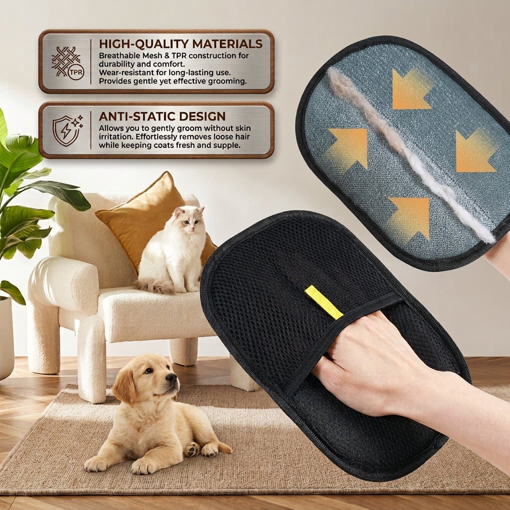 FurGrip Quick-Clean Mitt