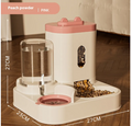 Automatic Pet Water Feeder with Slide Cover - Gravity Water Dispenser for Dogs & Cats (2nd Gen Upgrade, Multiple Colors)