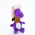 The Dino Squeaky Plush Dog Toy